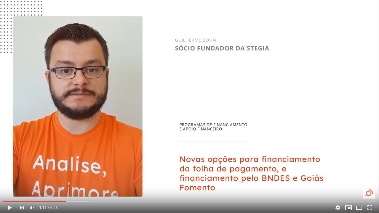 Vídeo: Novas opções de financiamento da folha de pagamento, BNDES e Goiás Fomento